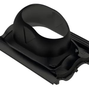 MX tile roof pass-through, black