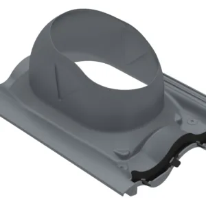 MX tile roof pass-through, grey