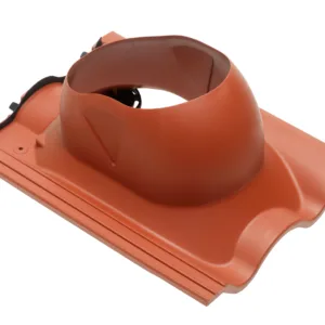 MX tile roof pass-through, brick red