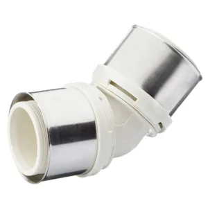 40 Alpex press elbow 45 brass / PPSU