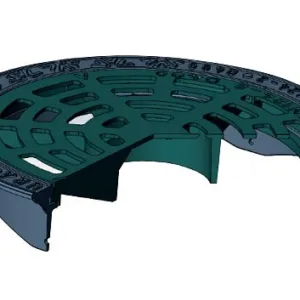 Grafting cover (for rainwater) 500 5t round Cast-i