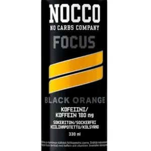 Nocco FOCUS Black Orange 330ml tlk, sis. pantin